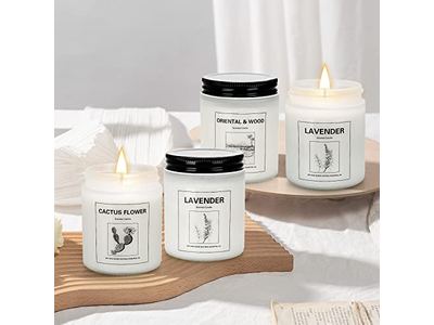 4 Pack Candles for Home Scented Lavender Candles Set