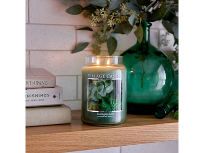 Mint Large Glass Apothecary Jar Scented Candle